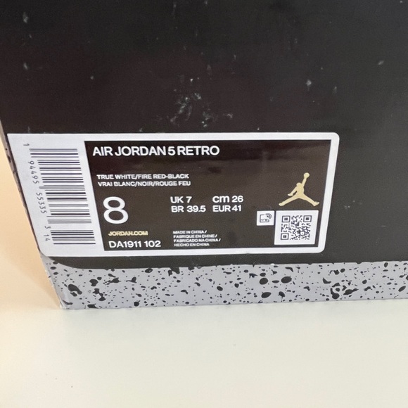 Nike Air Jordan 5 Fire Red 2020 - Picture 9 of 10